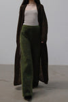 SWAYING/KNIT Seamless Mohair Long Suit SW212SZ71 Brown PS38